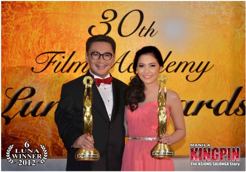 FAP LUNA BEST ACTOR 2012 FOR "MANILA KINGPIN" (ASIONG SALONGA STORY)